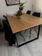 Eettafel met vier stoelen, 120 160, Ophalen, 50 tot 100 cm, Zo goed als nieuw, 150 tot 200 cm