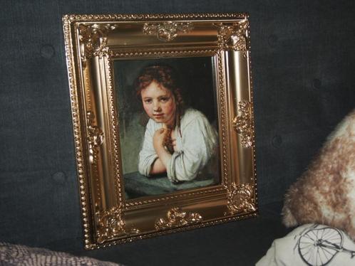 Meisje in het Venster van Rembrandt van Rijn, Huis en Inrichting, Woonaccessoires | Schilderijen, Tekeningen en Foto's, Gebruikt