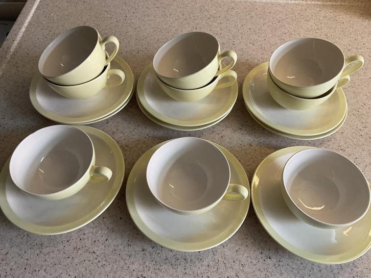 Petrus Regout servies Desiree Kop en Schotel, Antiek en Kunst, Antiek | Keramiek en Aardewerk, Ophalen of Verzenden