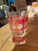 Kristallen beker, überfang geslepen, Biedermeier 1855, Antiek en Kunst, Antiek | Glas en Kristal, Ophalen of Verzenden