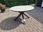 tuintafel, zo goed als nieuw met kleine beschadeging, Tuin en Terras, Tuintafels, Ophalen, Zo goed als nieuw, Rond, Plastic