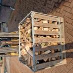 Kist met onlangs gekloofd hout, Tuin en Terras, Haardhout, Minder dan 3 m³, Ophalen of Verzenden, Overige houtsoorten, Blokken