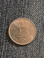 Wilhelmina 25 cent 1948, Postzegels en Munten, Munten | Nederland, Ophalen of Verzenden