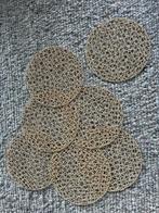 kastopruiming, 7 stuks soort touw placemats doorsnee 37 cm, Bord, Ophalen of Verzenden