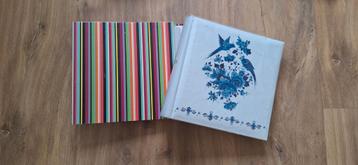 2x fotoalbum met insteekhoesjes en schrijfruimte beschikbaar voor biedingen