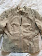 Anna van Toor leren jasje - z.g.a.n., Maat 38/40 (M), Beige, Ophalen of Verzenden, Zo goed als nieuw