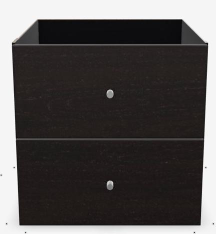 Ikea Kallax Inzet - Zwartbruin NIEUW, Huis en Inrichting, Kasten | Kledingkasten, Nieuw, Minder dan 100 cm, Minder dan 50 cm, 25 tot 50 cm