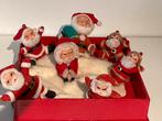 Doosje met 7 oude kerstmannetjes en 3 engeltjes, Diversen, Kerst, Verzenden, Gebruikt