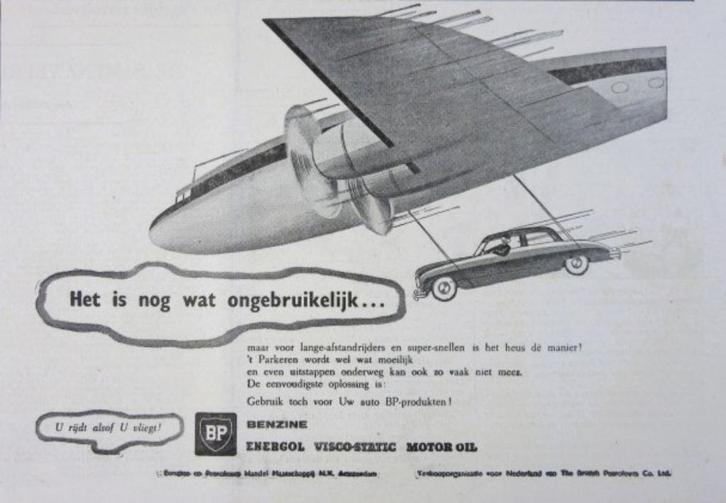 7 vintage advertenties reclames olie benzine 1957 motorolie, Verzamelen, Merken en Reclamevoorwerpen, Gebruikt, Ophalen of Verzenden
