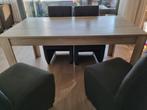 eetkamertafel, Huis en Inrichting, Tafels | Eettafels, Ophalen, Gebruikt, 50 tot 100 cm, Vijf personen of meer