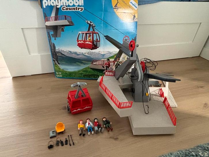 Playmobiel Country set 5426 - bergstation met kabelbaan, Kinderen en Baby's, Speelgoed | Playmobil, Zo goed als nieuw, Ophalen of Verzenden