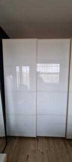 2x (4 deuren) Pax schuifdeur 150x236 wit glas, Huis en Inrichting, 200 cm of meer, Minder dan 25 cm, 50 tot 100 cm, Ophalen of Verzenden