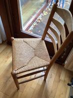Houten stoelen, Huis en Inrichting, Stoelen, Ophalen, Riet of Rotan, Gebruikt, Bruin