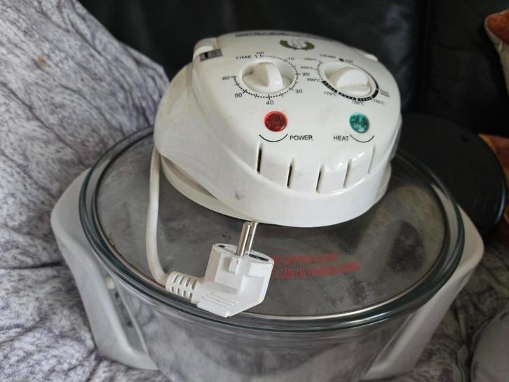 Heteluchtoven schaal en deksel LEES BESCHRIJVING, Witgoed en Apparatuur, Ovens, Zo goed als nieuw, Vrijstaand, Oven, Minder dan 45 cm