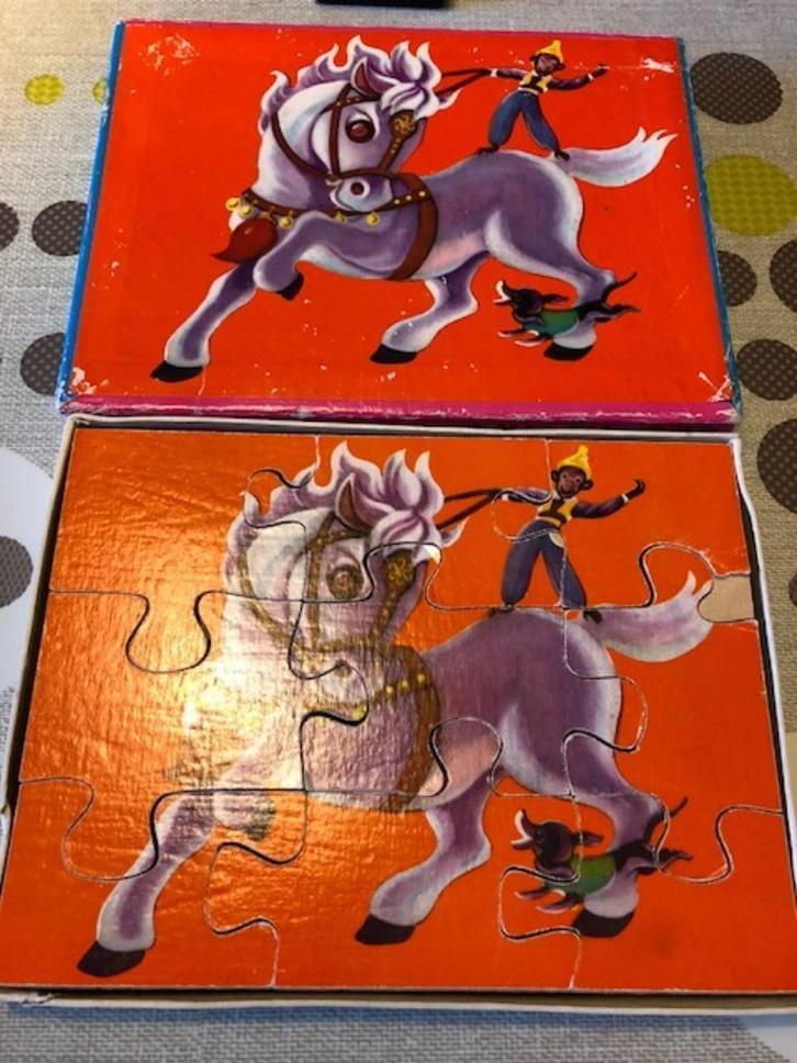 Vintage chinese puzzle uit de jaren 60 - 3 in 1 animal jigsa, Antiek en Kunst, Antiek | Speelgoed, Ophalen of Verzenden