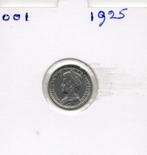 WILHELMINA DUBBELTJE 1925  ZILVER, Verzenden, Zilver, 10 cent, Koningin Wilhelmina