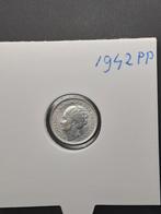 10 cent 1942 PP koningin Wilhelmina, Zilver, Ophalen of Verzenden, 10 cent, Koningin Wilhelmina