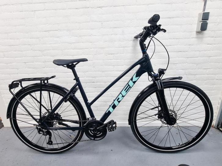 ALS NIEUW Trek Dual Sport dames hybride 55 cm rijklaar, Fietsen en Brommers, Fietsen | Cruisers en Lowriders, Gebruikt, Aluminium