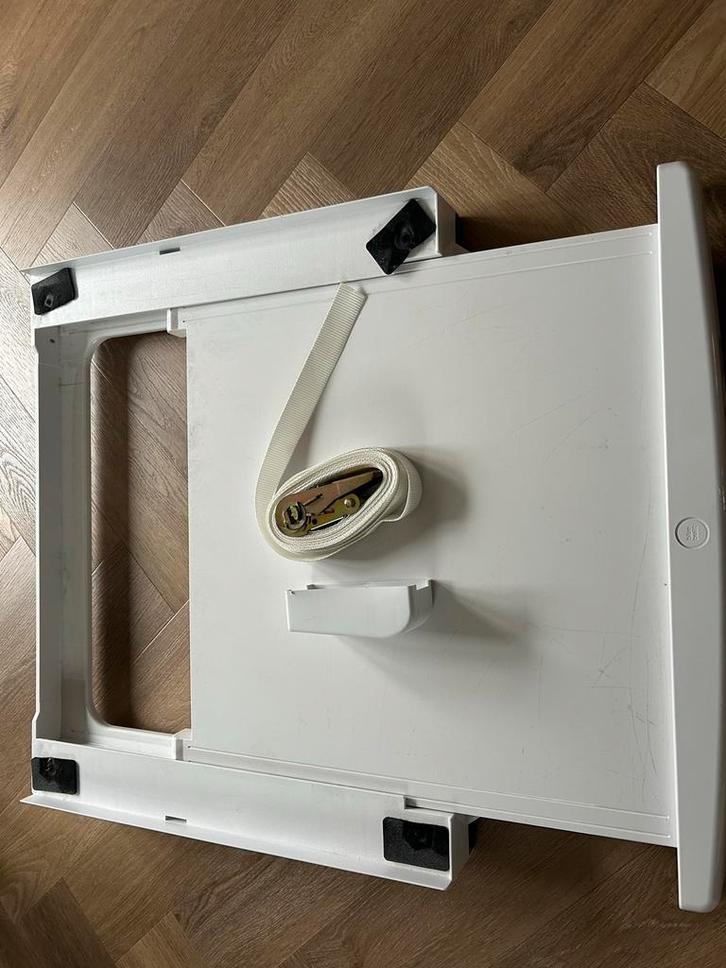 Lekbak en Tussenstuk met lade voor droger op wasmachine, Witgoed en Apparatuur, Onderdelen en Toebehoren, Gebruikt, Ophalen