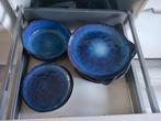 borden set  blauw xenos 15stuks ALLEEN AFHALEN, Ophalen, Gebruikt, Overige stijlen, Bord(en)