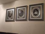 3 stuks grote lijstjes islamitische muurdecoratie ayatalkurs, Huis en Inrichting, Ophalen of Verzenden, Zo goed als nieuw