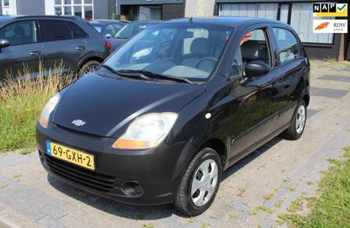 Chevrolet Matiz 0.8 Pure Black Edition 5-deurs APK aug 2026!, Auto's, Chevrolet, Bedrijf, Te koop, Matiz, ABS, Airbags, Metallic lak