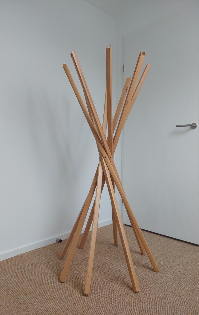 Kapstok Zanotta, model Sciangai, Huis en Inrichting, Woonaccessoires | Kapstokken, Zo goed als nieuw, Staande kapstok, 100 tot 150 cm