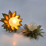 Maison Jansen Wandlampen 60's bloemen Messing met murano, Antiek en Kunst, Antiek | Lampen, Ophalen of Verzenden