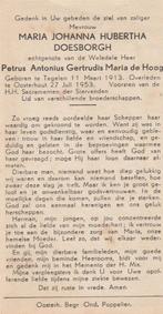 doesborgh-van dommelen-v dongen-donkers-v dooremaal, Verzamelen, Ophalen of Verzenden