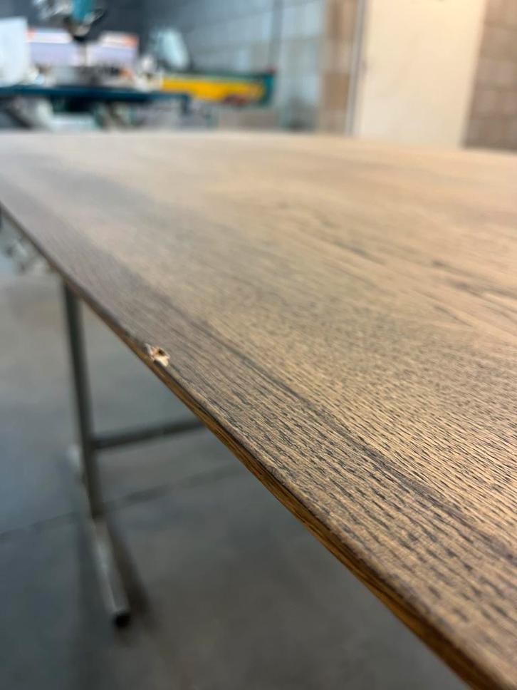 Deens Ovaal Eiken Tafelblad - 220x110cm, Huis en Inrichting, Tafels | Eettafels, Gebruikt, 100 tot 150 cm, 200 cm of meer, Vijf personen of meer