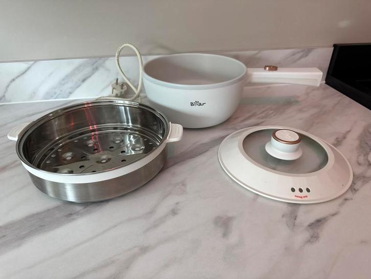 Bear Elektrische Pan - Zo Goed Als Nieuw!, Witgoed en Apparatuur, Keukenmixers, Zo goed als nieuw, 1 tot 2 liter, 3 snelheden of meer