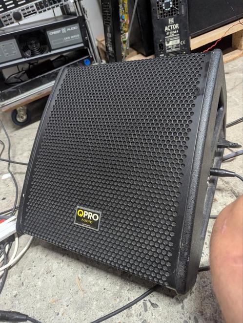 ✅ Qpro QM 12 monitor actief, Audio, Tv en Foto, Luidsprekers, Gebruikt, Overige typen, 120 watt of meer, Overige merken, Ophalen of Verzenden