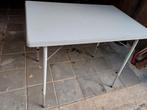 Inklapbaar, verstelbaar tafeltje, Ophalen, Gebruikt, 100 tot 150 cm, 50 tot 100 cm
