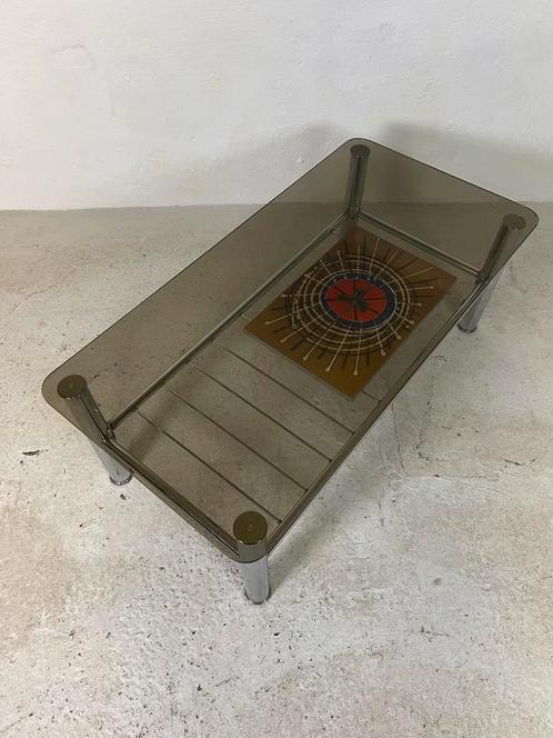 Vintage salontafel ADRI Belarti retro industrieel space ace, Huis en Inrichting, Woonaccessoires | Dienbladen, Zo goed als nieuw