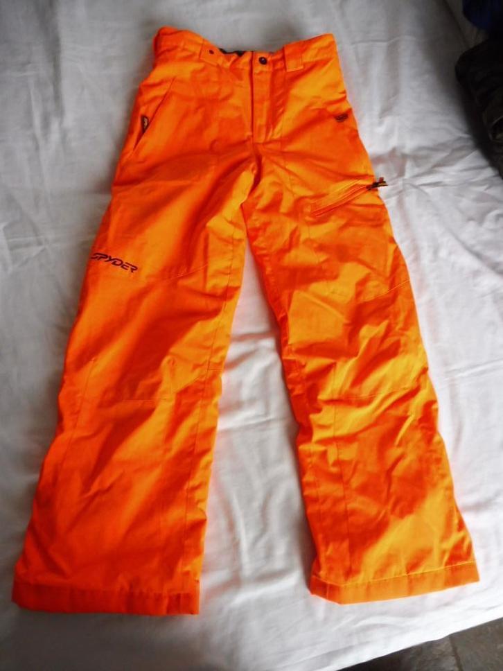 Spyder oranje skibroek mt 16 164 ski broek winterbroek, Kinderen en Baby's, Kinderkleding | Maat 164, Zo goed als nieuw, Jongen of Meisje