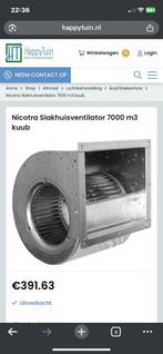 Set slakhuis - slakkenhuis - ventilator - 4250m3 & 7000m3, Ophalen, Zo goed als nieuw, Ventilator