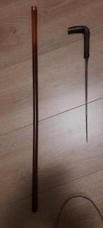 degenstok'wandlstok met Verborgen Bajonet/lemmet, Antiek en Kunst, Ophalen of Verzenden