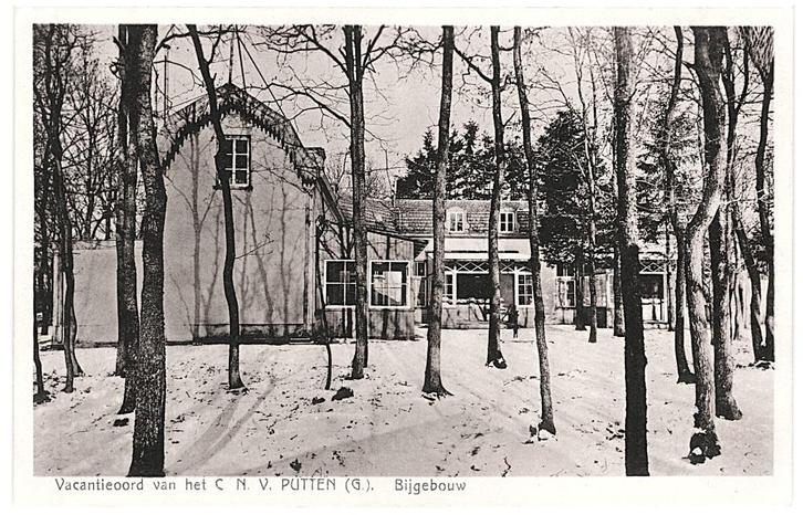 970552 Putten Gld jr 30 43 Vacantieoord CNV C.N.V. Bijgebouw, Verzamelen, Ansichtkaarten | Nederland, Ongelopen, Gelderland, 1920 tot 1940