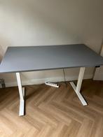 Elektrisch zit-sta bureau IKEA RODULF – 140x80 cm –grijs/wit, Huis en Inrichting, Bureaus, Ophalen of Verzenden, In hoogte verstelbaar