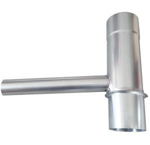 Zinken Regentonvuller ø80mm voor een regenpijp, Doe-het-zelf en Verbouw, Buizen en Afvoer, Nieuw, Rechte buis, Zink, Minder dan 2 meter