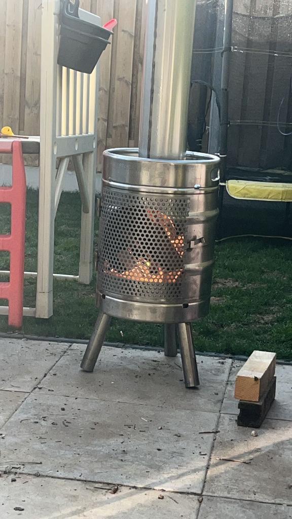 Bierfust terrashaard buitenkachel tuinhaard rvs tuinkachel, Tuin en Terras, Terrasverwarmers, Nieuw, Ophalen of Verzenden