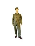 Us ww2 hbt coverall od3 - repro, Ophalen of Verzenden, Landmacht, Amerika