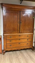 Antieke Friese eikenhouten kabinetkast, Antiek en Kunst, Ophalen