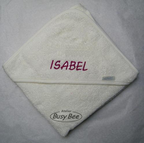 Badcape met geborduurde naam, Kinderen en Baby's, Badjes en Verzorging, Nieuw, Overige typen, Overige merken, Ophalen of Verzenden