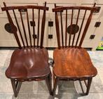Vintage houten eetkamerstoelen, Antiek en Kunst, Ophalen