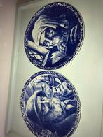 Delfts blauwe borden Boch Frères, Antiek en Kunst, Antiek | Wandborden en Tegels, Ophalen
