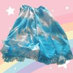 Blauw witte batik rok hergebruikt materiaal franjes Ibiza, Maude Couture, -, Meisje, -