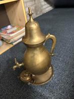 Antieke Koperen Kraantjeskan met Warmhouder, Antiek en Kunst, Antiek | Koper en Brons, Ophalen of Verzenden, Koper