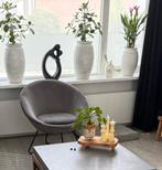 Grijze fauteuil, Huis en Inrichting, Fauteuils, Ophalen, Zo goed als nieuw, 50 tot 75 cm