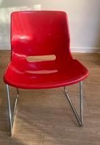 Svante Schoblom stoel Clipper, Fabrikant Overman, retro, Ophalen, Gebruikt, Rood, Eén
